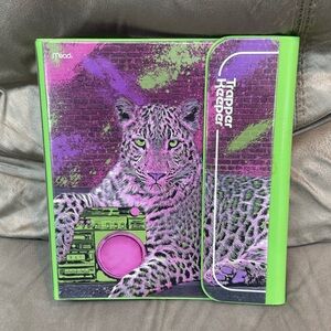 Mead Trapper Keeper RETRO Binder Portfolio 90s Look Tiger Boombox Lisa
Frank